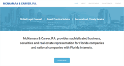 Desktop Screenshot of mcnamaracarverlaw.com