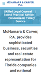 Mobile Screenshot of mcnamaracarverlaw.com